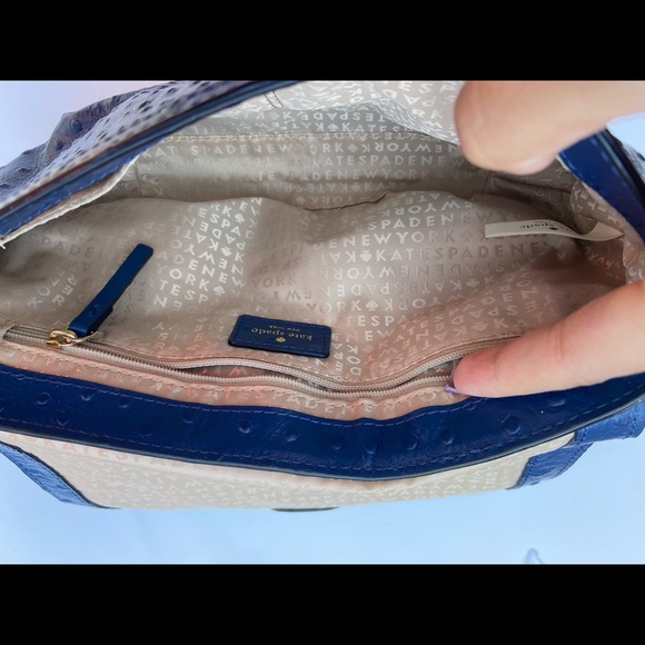 Authentic Navy Blue Kate Spade Leather Handbag - Picture 7 of 7